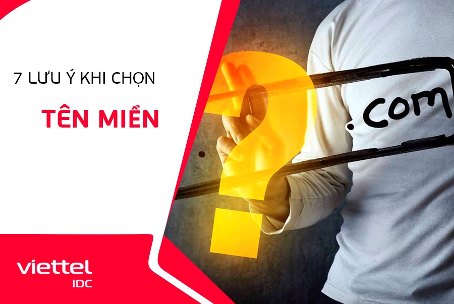 7 lưu ý khi chọn tên miền bạn cần biết