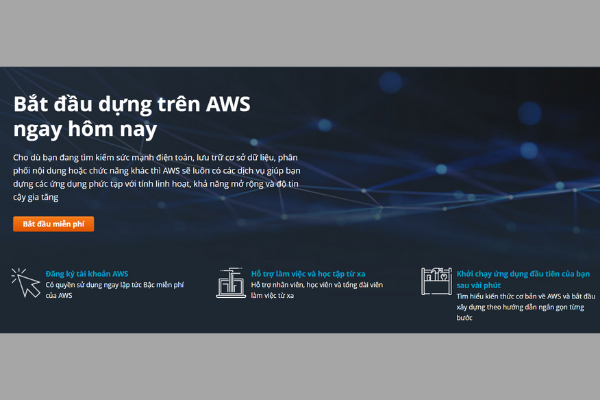 Amazon Hosting là một trong rất nhiều dịch vụ của Amazon