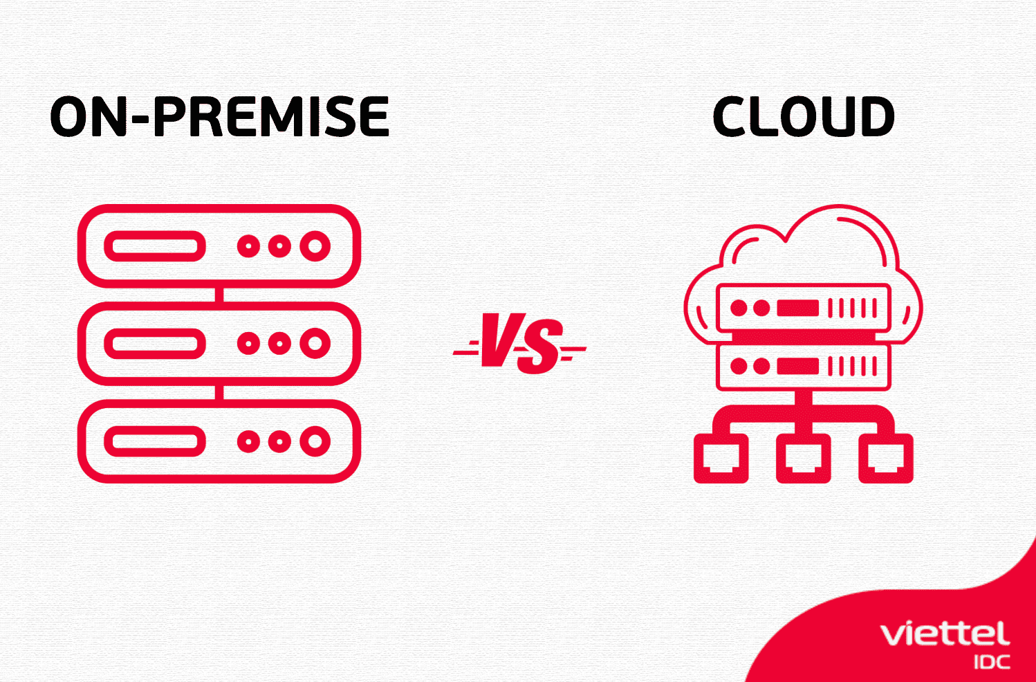 Điểm khác nhau giữa On-premise vs Cloud