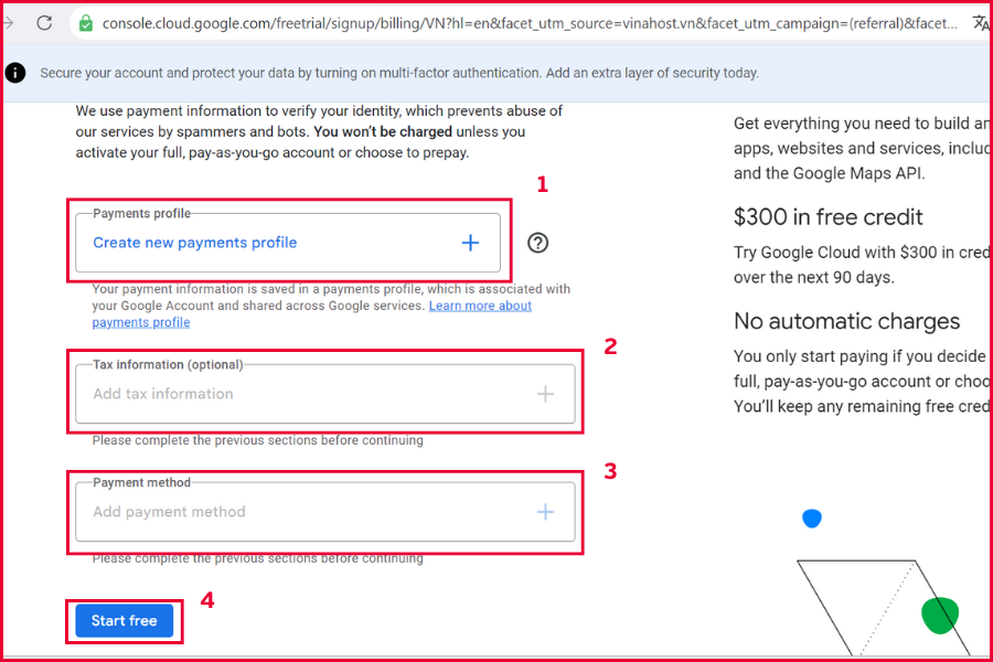Hướng dẫn bắt đầu với Google Cloud Platform miễn phí