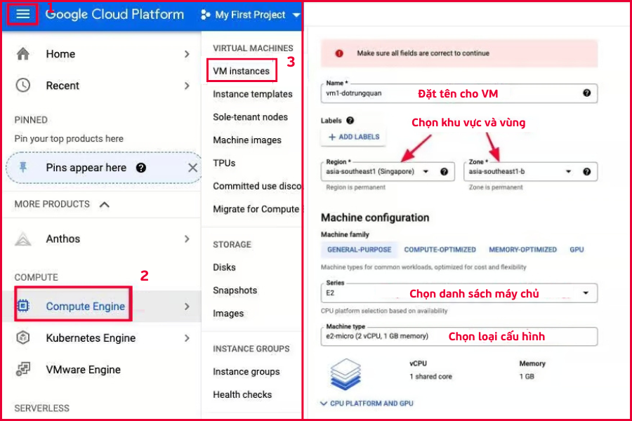 Hướng dẫn bắt đầu với Google Cloud Platform miễn phí