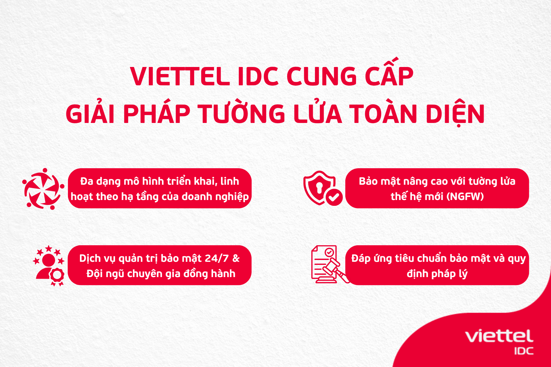 Viettel IDC cung cấp giải pháp tường lửa toàn diện