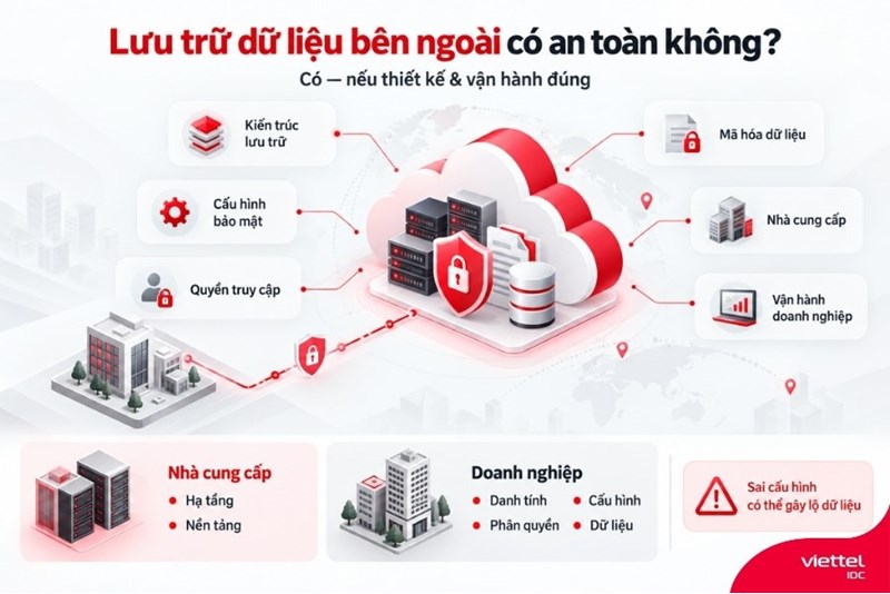 Lưu trữ dữ liệu bên ngoài có an toàn không?