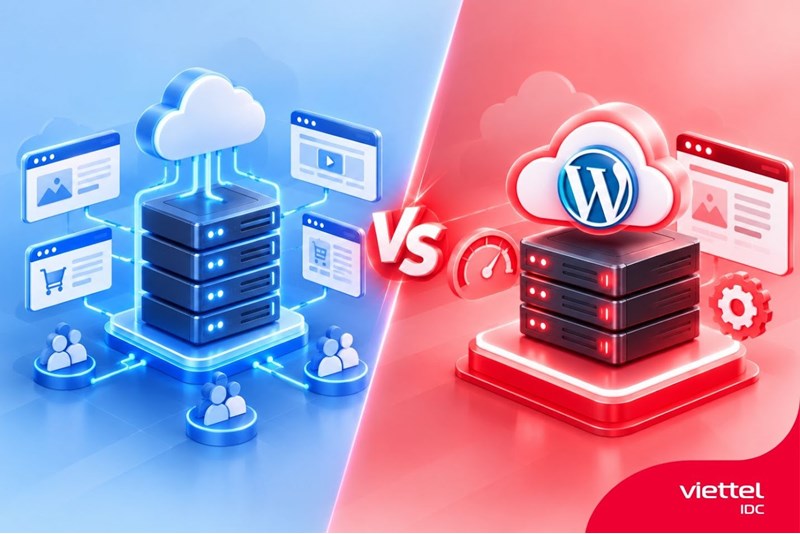 So sánh Shared Hosting vs WordPress Hosting