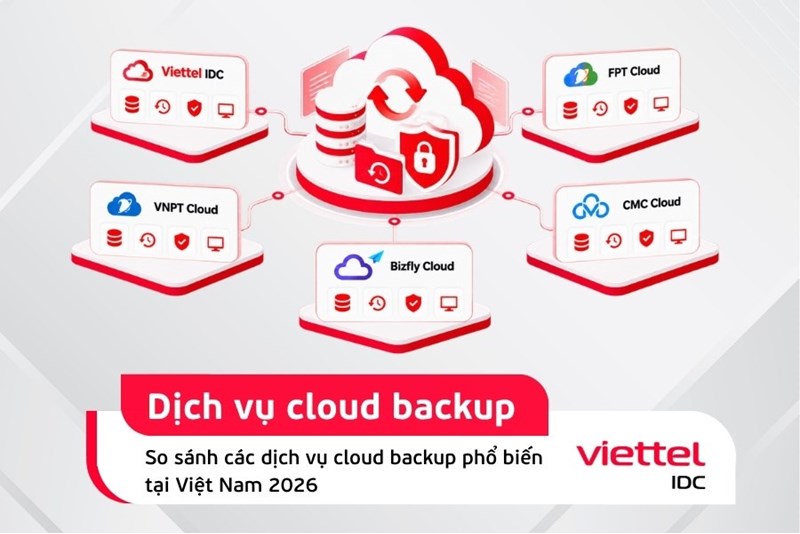 So sánh các dịch vụ cloud backup phổ biến tại Việt Nam