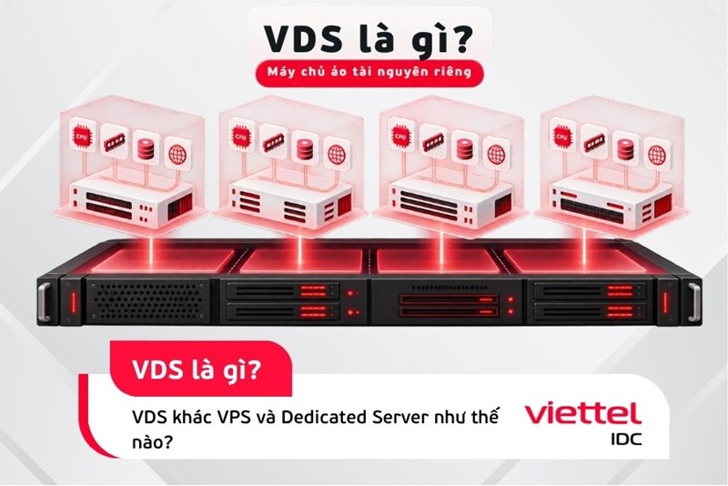 VDS là gì? VDS khác VPS và Dedicated Server như thế nào?